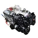 GM Big Block Compatible 496 c.i. Engine - 600 Horsepower - Deluxe Dressed - Black Pulley Kit - Carbureted - Image 2
