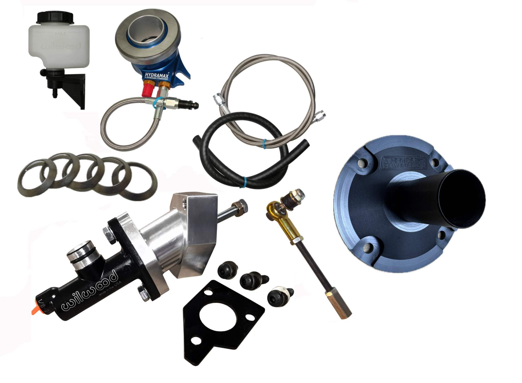 1967-70 Mustang Hydramax Hydraulic Clutch System for 1-1/16" input Toploader