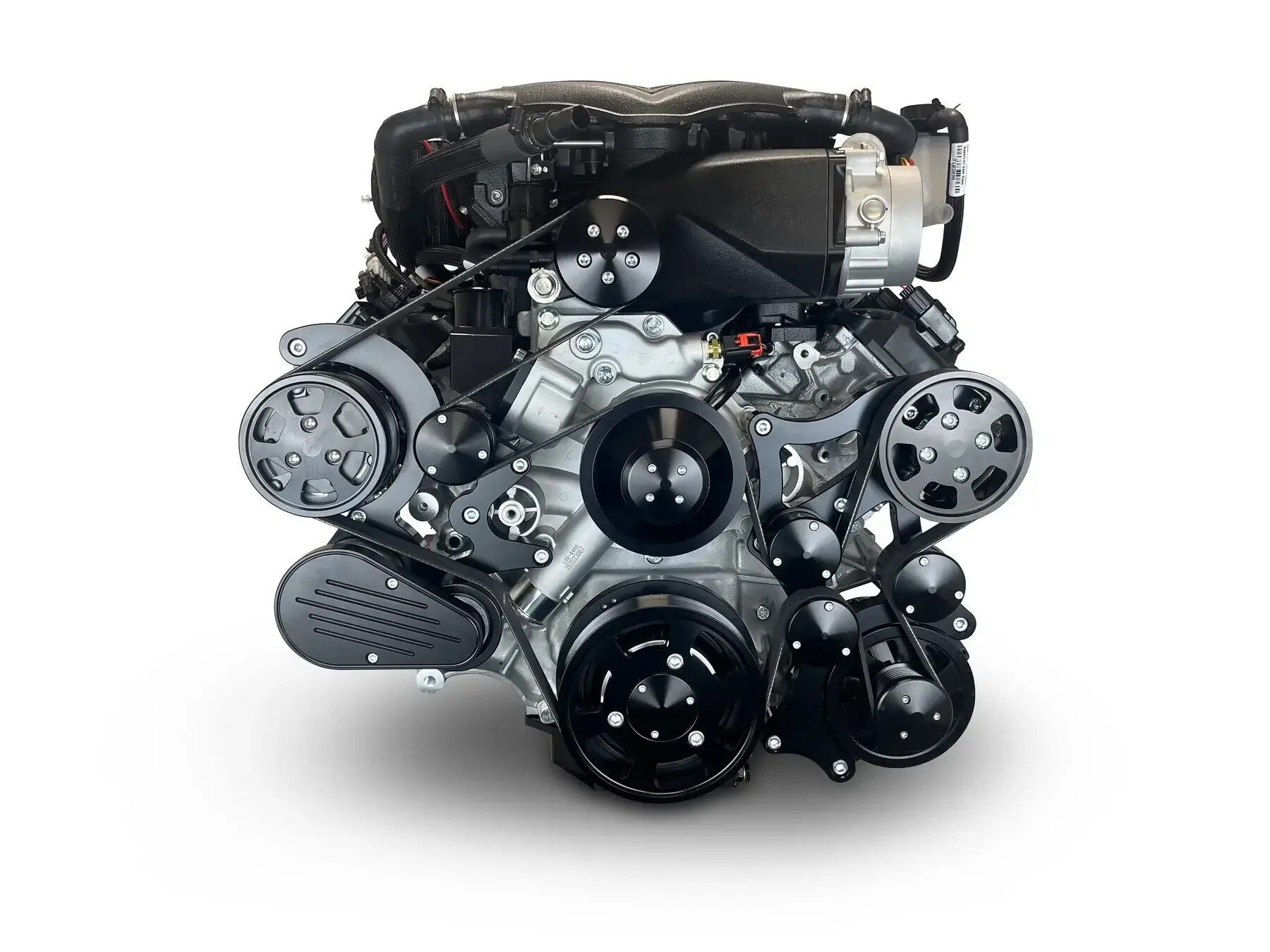 Chrysler Hemi Compatible 426 c.i. Pro Series Engine - 872 Horsepower - Deluxe Dressed - Black Pulley Kit - Supercharged - Image 2