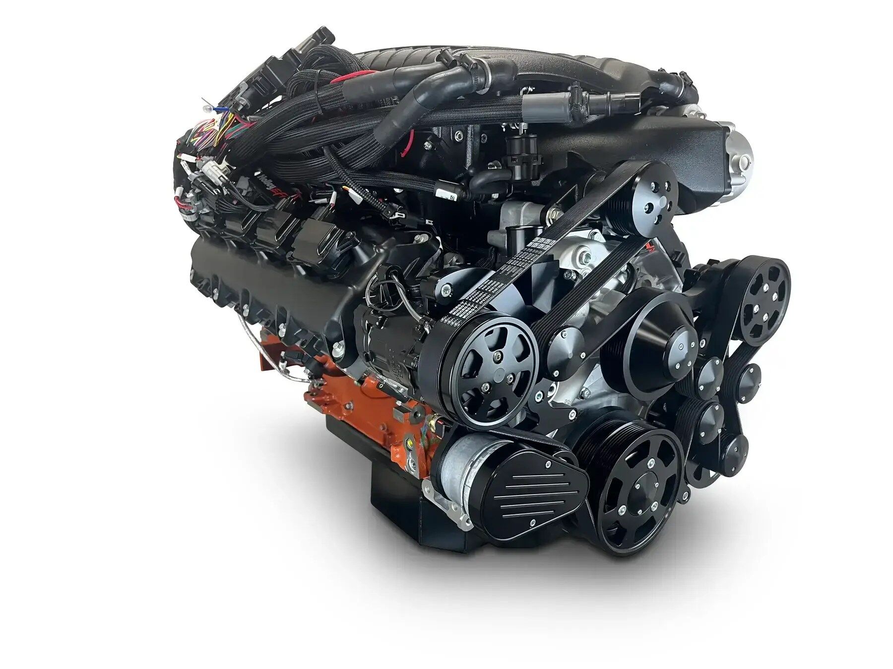 Chrysler Hemi Compatible 426 c.i. Pro Series Engine - 872 Horsepower - Deluxe Dressed - Black Pulley Kit - Supercharged - Image 3