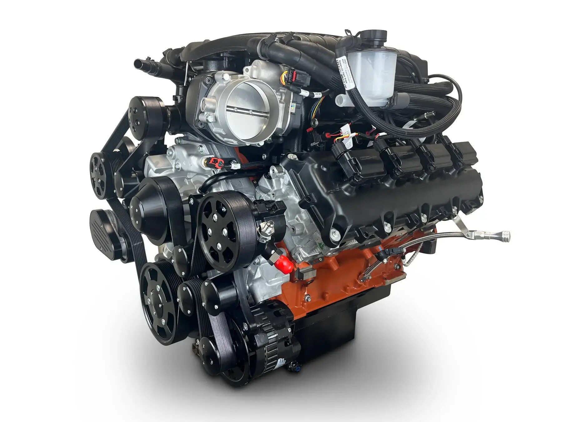 Chrysler Hemi Compatible 426 c.i. Pro Series Engine - 872 Horsepower - Deluxe Dressed - Black Pulley Kit - Supercharged