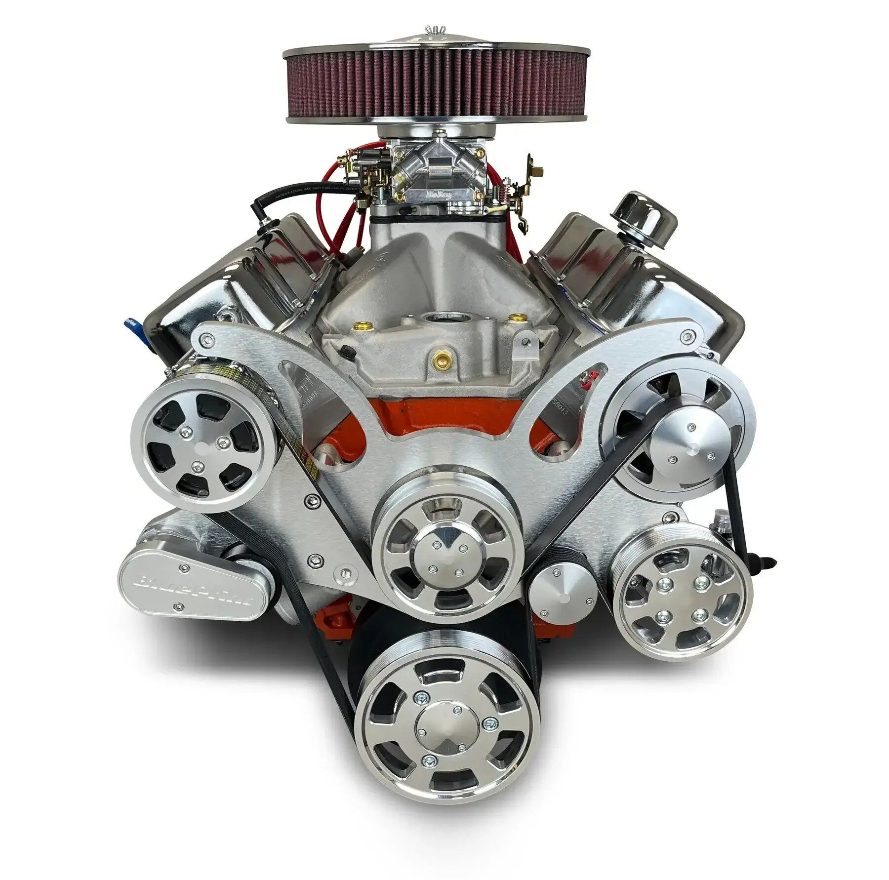GM Big Block Compatible 540 c.i. Pro Series Engine - 670 Horsepower - Deluxe Dressed - Polished Pulleys - Carbureted - Image 2
