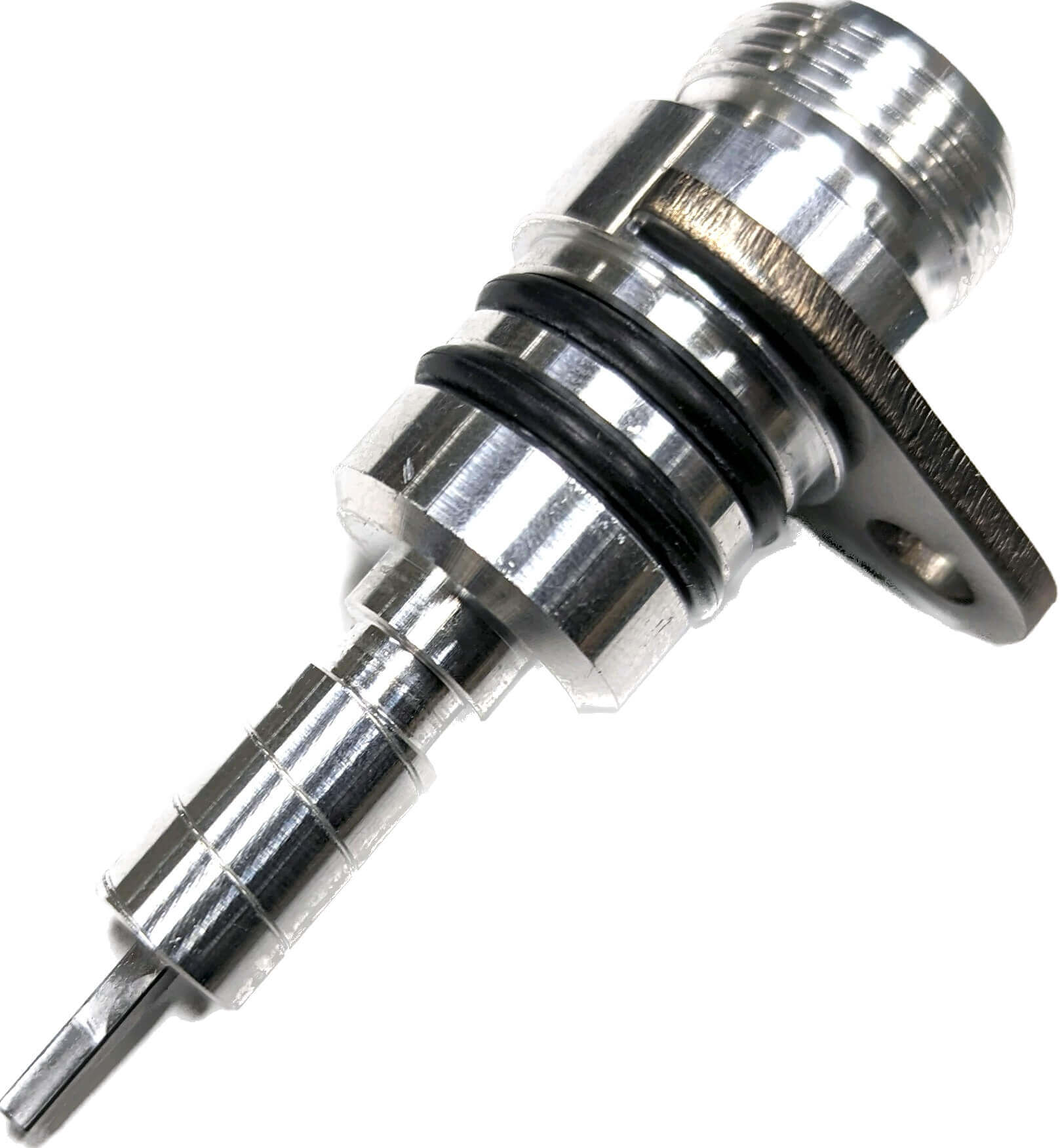 GM Speedometer Cable Adapter for Tremec T-5, TKX, TKO, T-56, and Magnum 6-speeds. Machined billet design NO MORE LEAKS!