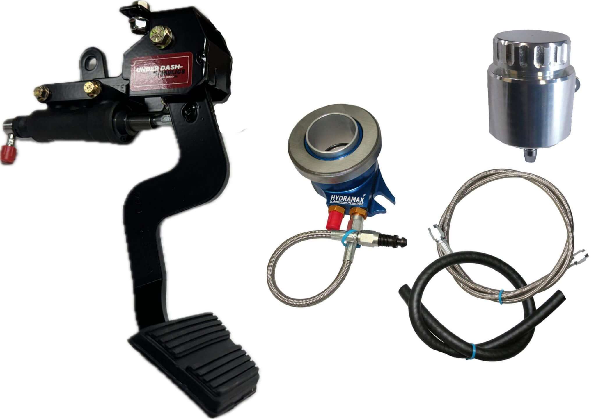 1963-66 Chevrolet Corvette Hydraulic Clutch Conversion Kit with Malwood Clutch Pedal for TKX, TKO and Muncie