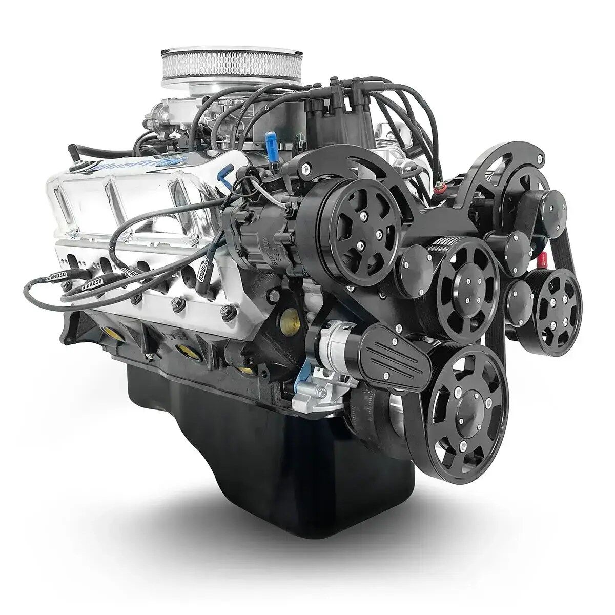 Ford Small Block 347 c.i. Engine - 415 Horsepower - Deluxe Dressed with Black Pulley Kit - Front Sump Oil Pan-Fuel Injected - Image 3
