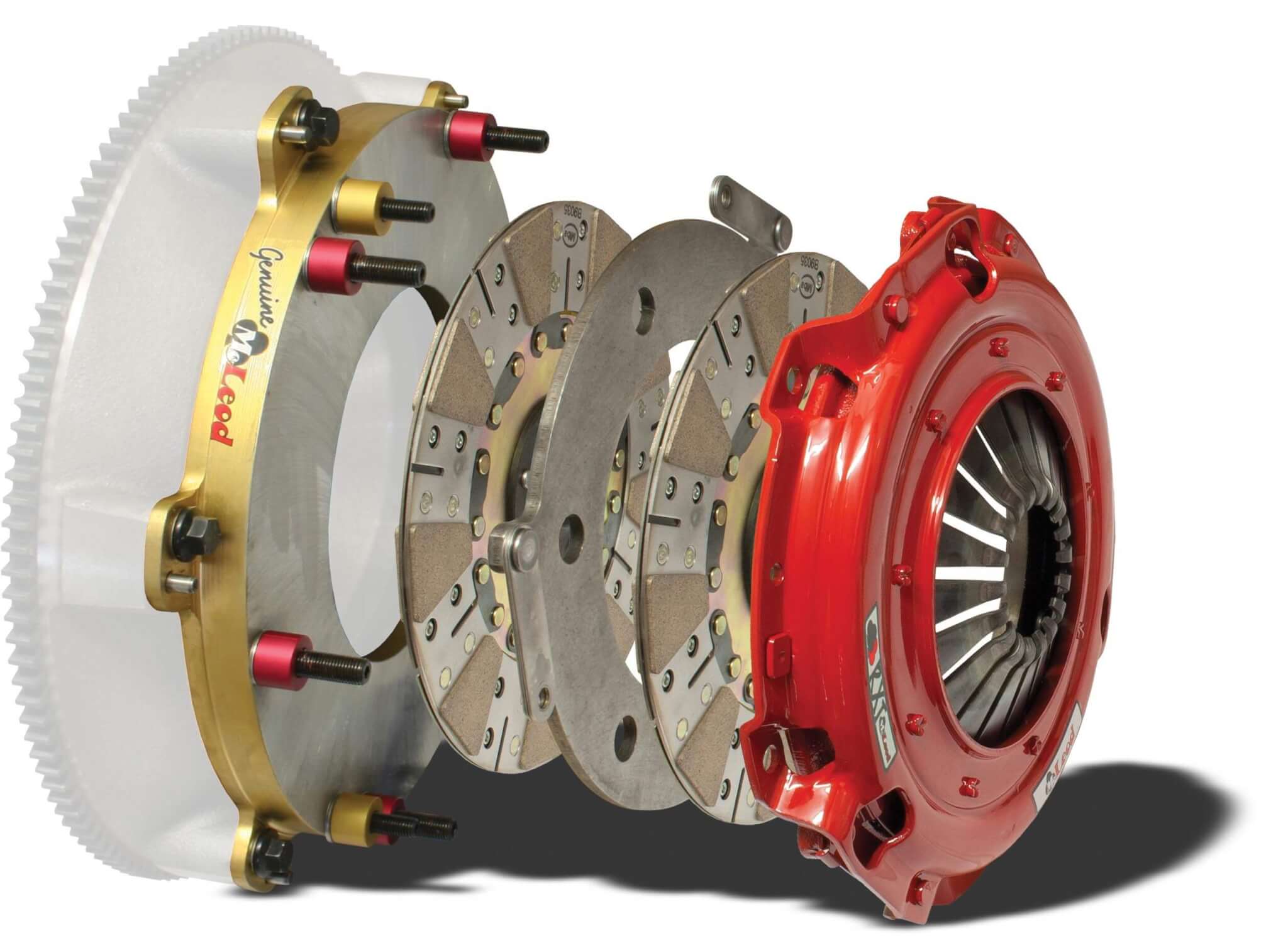 McLeod RXT 1200 Dual Disc Clutch Kit, Modular Steel Base Plate, Sprung Hub Disc, 1-1/8 x 26