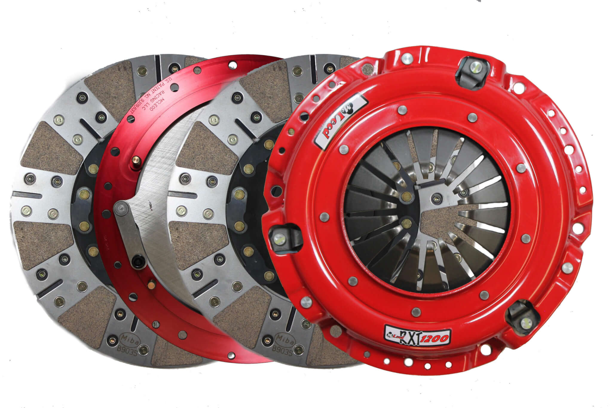 McLeod RXT 1200 Dual Disc Clutch Kit, For use with Large Diameter Flywheel, 1-1/8 x 26 Spline