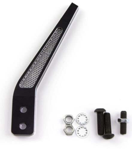 Clayton Machine Works 8" Shift Lever Single Bend with Mesh Screen Insert Anodized Black TREMEC TKO & MAGNUM